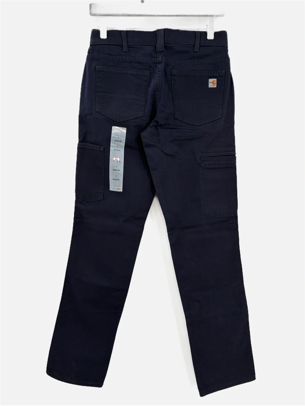 Carhartt FR Rugged Flex Canvas Work Pants Women’s 2R Navy Flame Resistant NWT